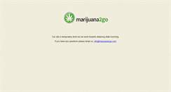 Desktop Screenshot of marijuana2go.com