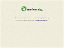 Tablet Screenshot of marijuana2go.com